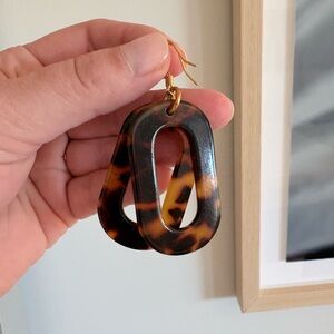 Tortoise shell Drop Earrings